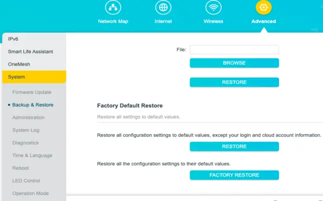 Factory Reset